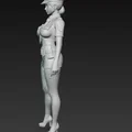 Mô hình nữ cảnh sát anime quyến rũ - File in 3D chất lượng cao - Thumbnail 3