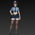 Mô hình nữ cảnh sát anime quyến rũ - File in 3D chất lượng cao - Thumbnail 4