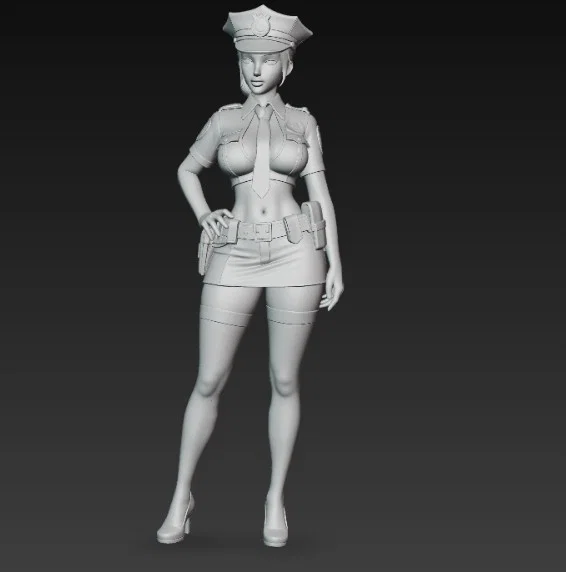 Mô hình nữ cảnh sát anime quyến rũ - File in 3D chất lượng cao - Image 5