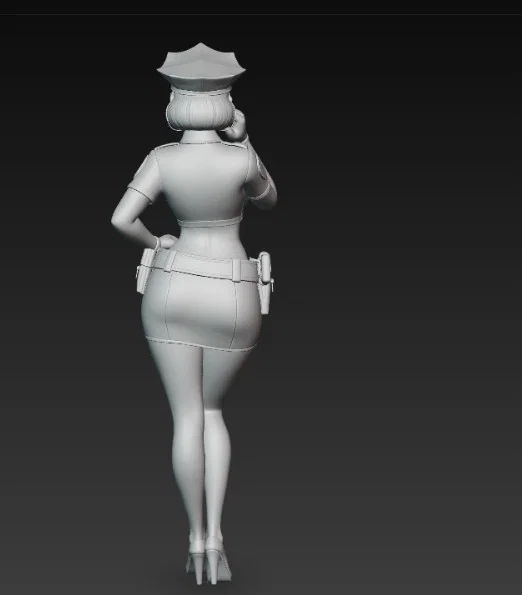 Mô hình nữ cảnh sát quyến rũ (Sexy Policewoman) - File STL 3D - Image 3