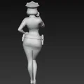 Mô hình nữ cảnh sát quyến rũ (Sexy Policewoman) - File STL 3D - Thumbnail 3