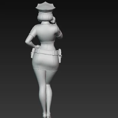 Mô hình nữ cảnh sát quyến rũ (Sexy Policewoman) - File STL 3D