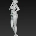 Mô hình nữ cảnh sát quyến rũ (Sexy Policewoman) - File STL 3D - Thumbnail 4