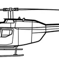 Mô hình trang trí tường trực thăng Bell 206 (Bell 206 Wall Art) - Thumbnail 3