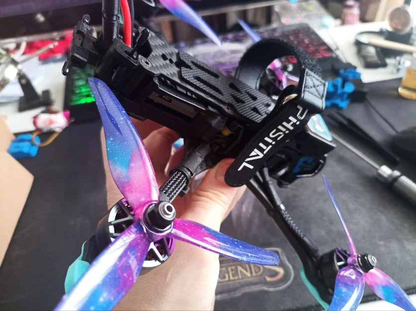 Ngàm anten GEPRC Mark 5 - DJI O4 Lite (Foxeer 15cm) & Dual ELRS - Image 1