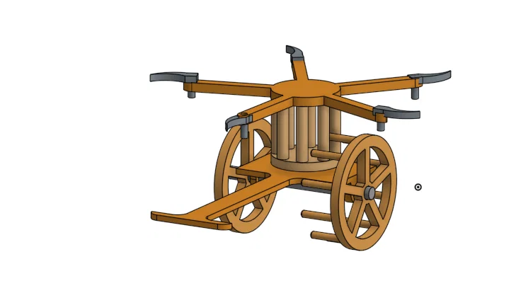 Xe chiến Da Vinci (Da Vinci inspired CART) – mô hình thiết kế & in 3D - Image 1