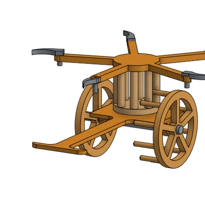 Xe chiến Da Vinci (Da Vinci inspired CART) – mô hình thiết kế & in 3D