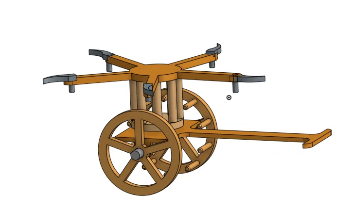 Xe chiến Da Vinci (Da Vinci inspired CART) – mô hình thiết kế & in 3D - Image 4