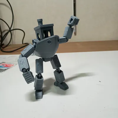 Mô hình Benchy Articulado - Tàu Benchy có khớp nối cử động - Image 1