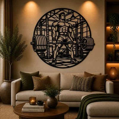 Heavy Deadlift Gym 2D Wall Art – Tranh Treo Tường 2D Chủ Đề Gym