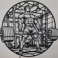 Heavy Deadlift Gym 2D Wall Art – Tranh Treo Tường 2D Chủ Đề Gym - Thumbnail 2