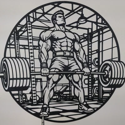 Heavy Deadlift Gym 2D Wall Art – Tranh Treo Tường 2D Chủ Đề Gym