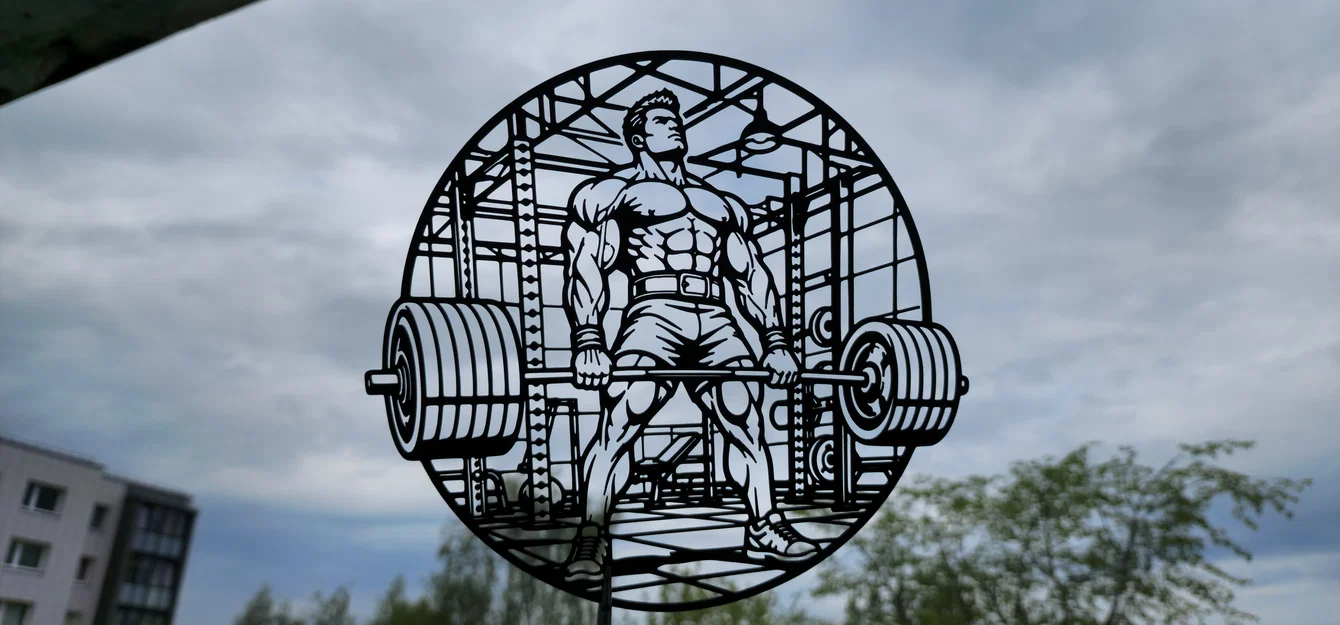 Heavy Deadlift Gym 2D Wall Art – Tranh Treo Tường 2D Chủ Đề Gym - Image 3