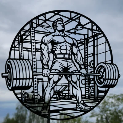 Heavy Deadlift Gym 2D Wall Art – Tranh Treo Tường 2D Chủ Đề Gym