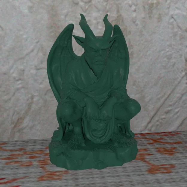 Mô hình Gargoyle ngồi 3D - Tối ưu cho in FDM không cần support - Image 1
