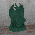 Mô hình Gargoyle ngồi 3D - Tối ưu cho in FDM không cần support - Thumbnail 1