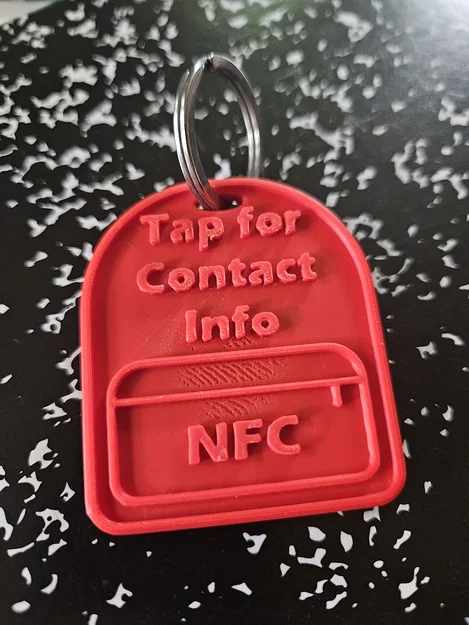 No Pause NFC Contact Info Tag v1 – Thẻ liên hệ NFC hình balo - Image 1
