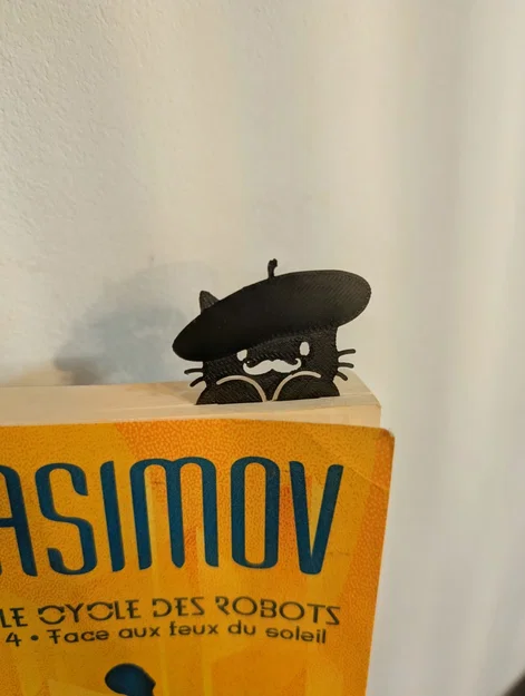 Kẹp sách chú mèo phong cách Pháp (French Cat Bookmark) độc đáo - Image 2
