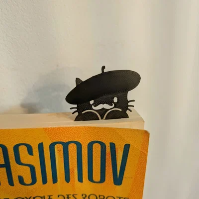 Kẹp sách chú mèo phong cách Pháp (French Cat Bookmark) độc đáo