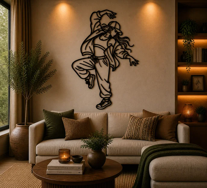 Tranh treo tường 2D Street Dance Girl (Street Dance Girl 2D Wall Art) - Image 1