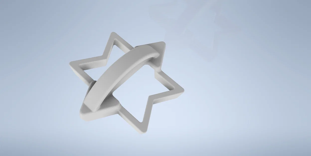 Khuôn cắt bánh hình ngôi sao David (Magen David Cookie Cutter) - Image 1