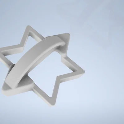 Khuôn cắt bánh hình ngôi sao David (Magen David Cookie Cutter)