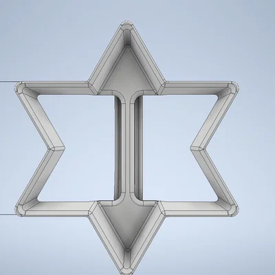 Khuôn cắt bánh hình ngôi sao David (Magen David Cookie Cutter)