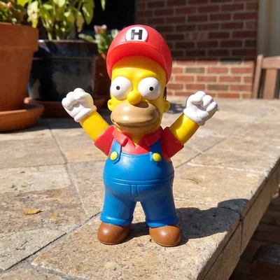 Mô hình Homer Mario - In nhiều màu, không cần support