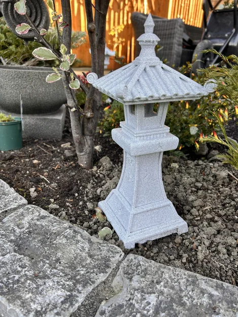Mô hình Chùa Trung Hoa phong cách đá cẩm thạch nứt - Image 1