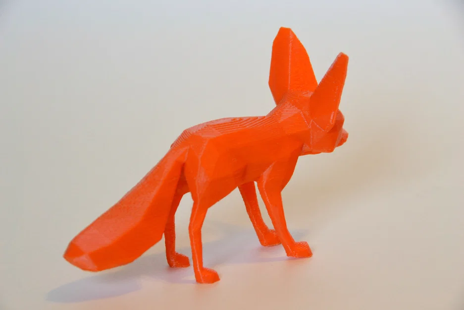 Fennec Fox (Cáo Fennec) Low Poly - Mẫu STL In 3D - Image 2
