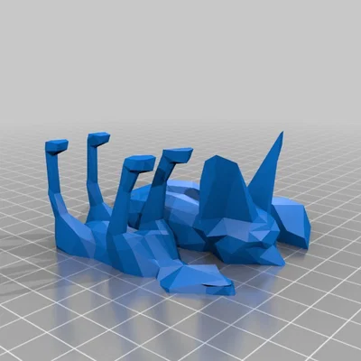 Fennec Fox (Cáo Fennec) Low Poly - Mẫu STL In 3D