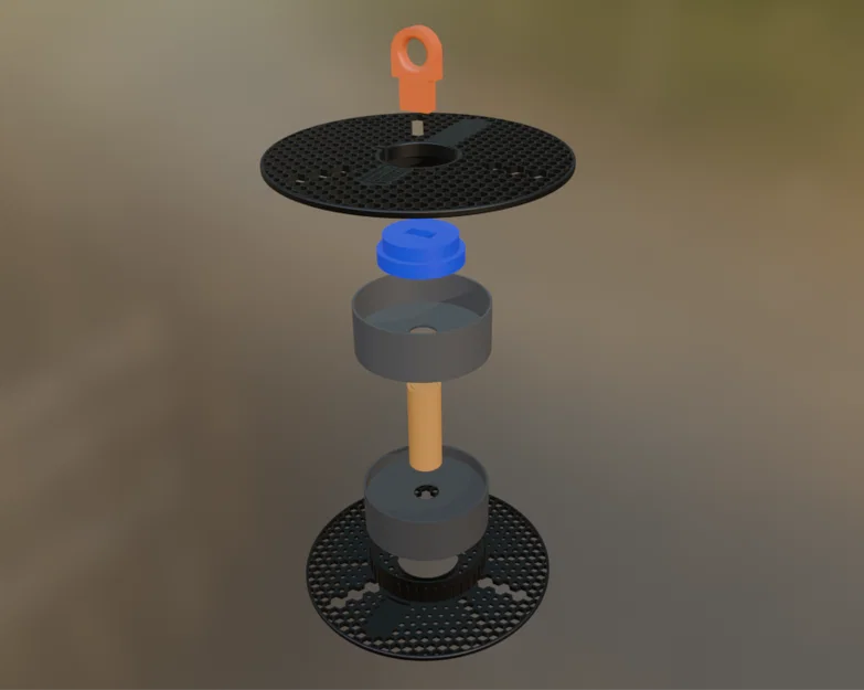 Máng ăn cho chim từ cuộn Prusament (Prusament Spool Bird Feeder) - Image 2