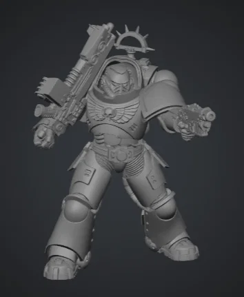 Mô hình Heavy Intercessor cực ngầu phong cách Warhammer 40k in 3D - Image 1