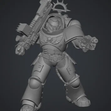 Mô hình Heavy Intercessor cực ngầu phong cách Warhammer 40k in 3D