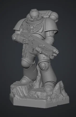 Mô hình 3D Intercessor Primaris Space Marine chất lượng cho Warhammer 40k - Image 1
