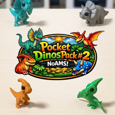 Pocket Dinos Pack #2 – CARTOON EDITION (noAMS)