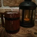 Mô hình cốc gỗ phong cách trung cổ độc đáo (Wooden Tankard) - Thumbnail 1