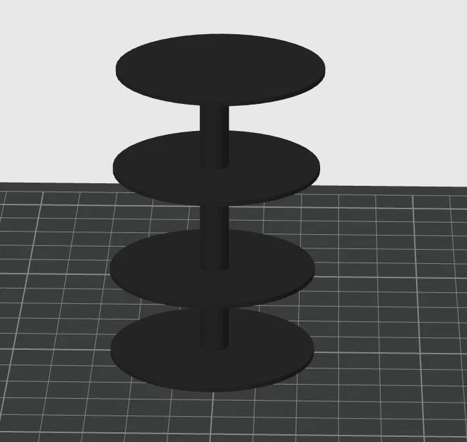 Kệ trưng bày hình tròn 4 tầng tiện ích (4 Layered circle shelf) - Image 1