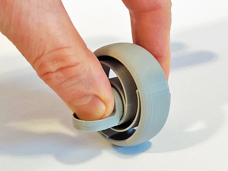 Uni-wheel – Finger Board 1 Bánh, Suspension Compliant, Fidget Toy – Size & Design mới - Image 2