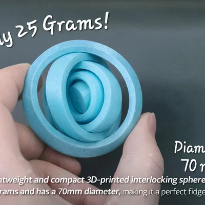 Gyro Fidget Toy – Print-in-Place (Đồ chơi xoay Gyro in liền khối)