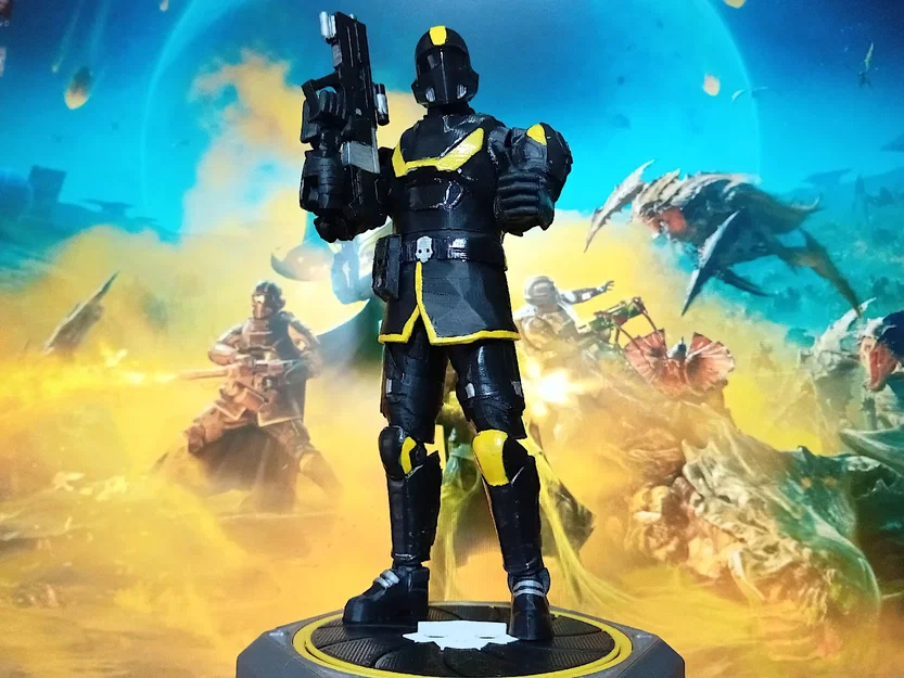 Mô hình Dummy 13 Helldivers - Bộ giáp chiến binh trên Kit Card - Image 1