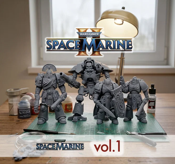 Mô hình 3D Warhammer 40k Space Marine II - Bộ sưu tập chiến binh - Image 1