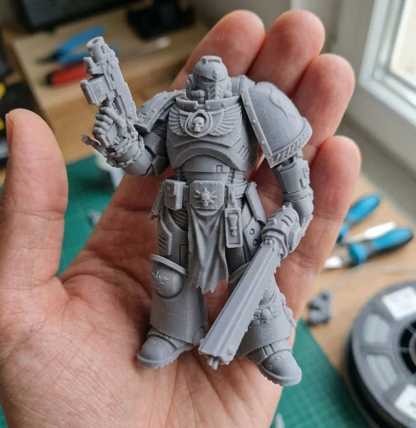Mô hình 3D Warhammer 40k Space Marine II - Bộ sưu tập chiến binh - Image 3