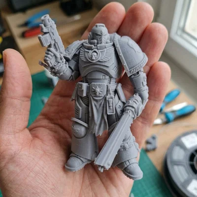 Mô hình 3D Warhammer 40k Space Marine II - Bộ sưu tập chiến binh