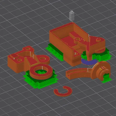 CREALITY K2PLUS - CHAIN RISER [ORIGINAL AND DXC2 EXTRUDER]