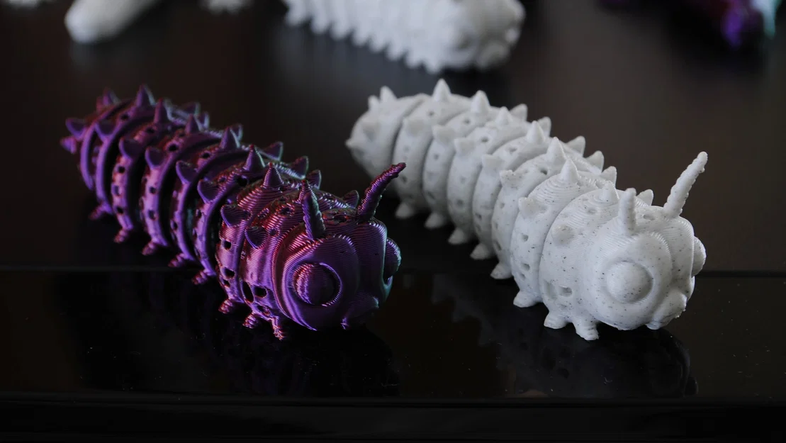Mô hình chú sâu linh hoạt Flexy Caterpillar in 3D cực dễ thương - Image 4
