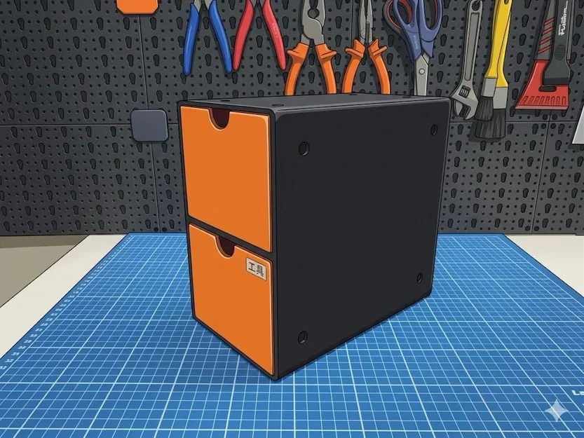 Tủ ngăn kéo 3D module - Giải pháp lưu trữ thông minh cho góc làm việc - Image 1