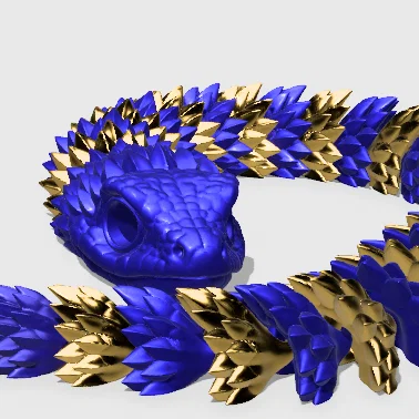 Mô hình rắn khớp nối linh hoạt (Flexible Snake) in 3D