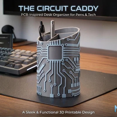 The Circuit Caddy – Organizer để bàn phong cách PCB