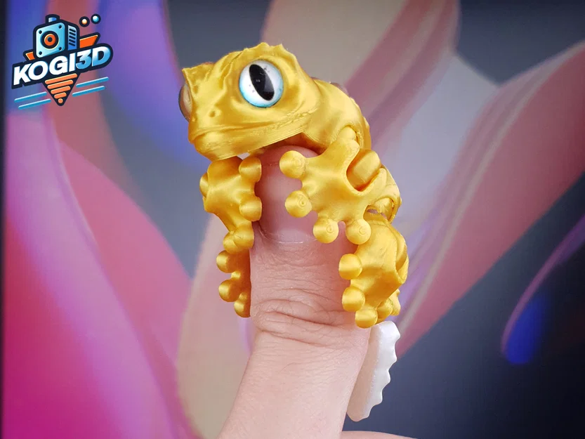 Mini Gecko Khớp Nối Dễ Thương (Print-in-Place) - Image 1